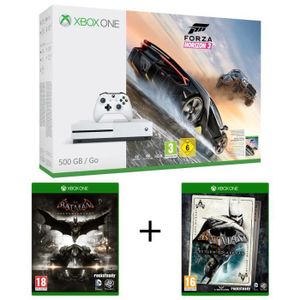 Xbox One S 500 Go Forza Horizon 3 + Batman Arkham Knight + Batman : Return to Arkham