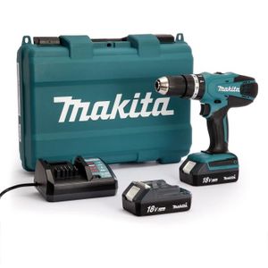 MAKITA Perceuse visseuse ? percussion avec 2 batteries 18 V 1,3Ah Li-ion et coffret 71 accessoires