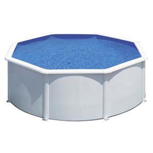 GRE Kit piscine hors-sol ronde en acier Wet ?3,00x1,20 m - Liner bleu