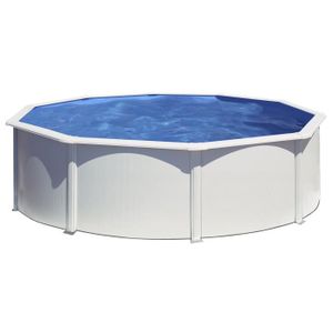 GRE Kit piscine hors-sol ronde en acier Wet ?4,60x1,20 m - Liner bleu