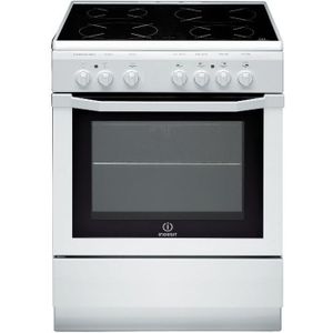 INDESIT NN6V6C1AHW - Cuisini?re table vitrocéramique-4 zones-9000W-Four électrique multifonction-Catalyse-58L-A-L60xH85cm-Blanc