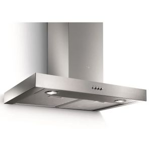 TURBOAIR SOFIA IX/A/60 Hotte décorative box - Evacuation ou recyclage - 400m3-h max- 61dB max - 3 vitesses - L60cm - Inox