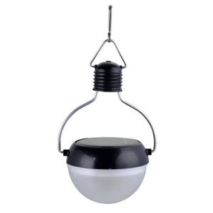 GALIX Lampion solaire plastique - Noir