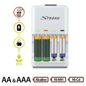 STRONG ELIXIA Chargeur de piles jetables alcalines