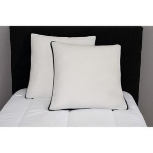 DORMI PUR 2 Oreillers Plate-Bande 60x60 Mousse Mém