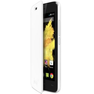 Wiko Folio Back cover pour Birdy Blanc