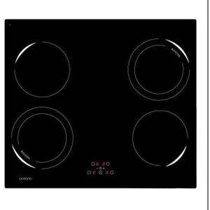 OCEANIC OCEATI4Z2B Table de cuisson ? induction-4 zones-6500W-L59xP52cm-Rev?tement verre-Noir