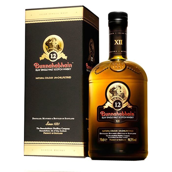 Bunnahabhain 12 ans 46.3&deg; 70cl Achat / Vente Bunnahabhain 12 ans 46