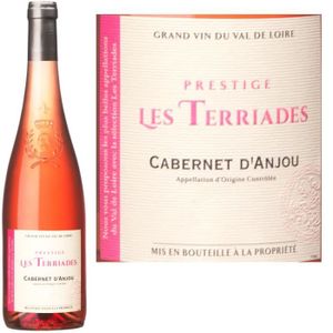 VIN ROSE Les Terriades "Prestige" 2013 Cabernet d'Anjou x1 VIN ROSE Les Terriades "Prestige" 2013 Cabernet d'Anjou x1