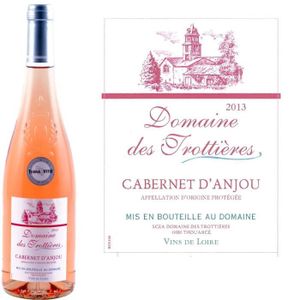VIN ROSE Domaine Des Trottières Cabernet d'Anjou 2013 x1 VIN ROSE Domaine Des Trottières Cabernet d'Anjou 2013 x1