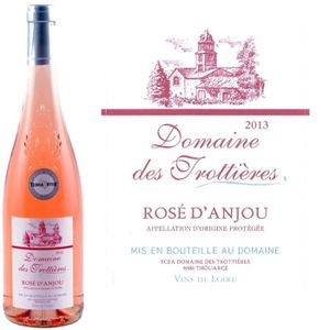VIN ROSE Domaine Des Trottières Rosé d'Anjou 2013 x1 VIN ROSE Domaine Des Trottières Rosé d'Anjou 2013 x1