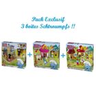  Pack Exclusif 3 boites Schtroumpfs