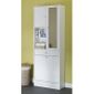  GALET Armoire bac à linge blanc 63x181cm