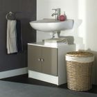 GALET Meuble sous lavabo 60cm blanc/taupe