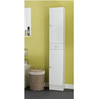 COLONNE - ARMOIRE SDB GALET Colonne 30x178cm 2 portes blanche COLONNE - ARMOIRE SDB GALET Colonne 30x178cm 2 portes blanche