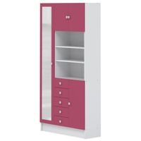 COLONNE - ARMOIRE SDB GALET Armoire de salle de bain L 90 cm - Blanc et COLONNE - ARMOIRE SDB GALET Armoire de salle de bain L 90 cm - Blanc et