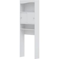 COLONNE - ARMOIRE WC GALET Meuble WC ou machine à laver L 64 cm - Blanc COLONNE - ARMOIRE WC GALET Meuble WC ou machine à laver L 64 cm - Blanc