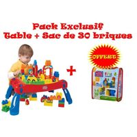  Pack Exclusif table + Sac 30 briques Offert
