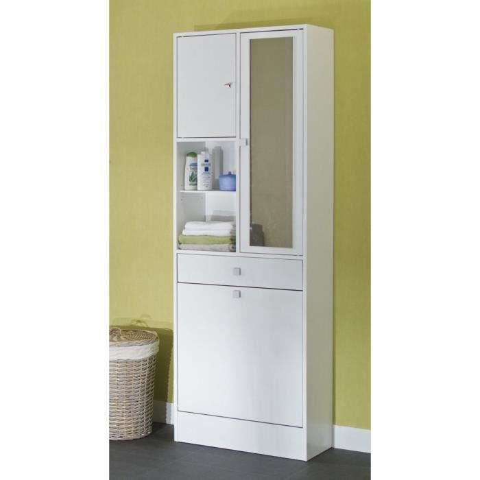 Armoire de toilette L 60 cm  Blanc  Achat / Vente colonne  armoire 