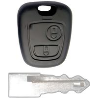 Coque de clé compatible Peugeot Citroen 2 boutons Coque de clé compatible Peugeot Citroen 2 boutons