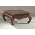  OSIA Table basse Acajou carrée 70x70x35 cm