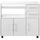 PEPPER Desserte micro-ondes 89x81cm Blanche