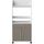 PEPPER Desserte micro ondes 63x138cm blanc taupe