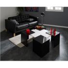  Table Basse CUBE extensible Noir/Blanc