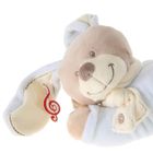 PELUCHE NICOTOY Peluche Lapin Musical Bleu