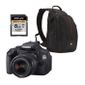 APPAREIL PHOTO NUMERIQUE Reflex CANON EOS 600D + 18-55mm + SD 8 Go + étui