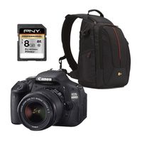 APPAREIL PHOTO NUMERIQUE Reflex CANON EOS 600D + 18-55mm + SD 8 Go + étui