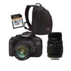  Reflex CANON EOS 550D+18-55mm+70-300mm+SD+sac