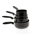 CASSEROLE - FAITOUT - MARMITE  SITRAM Lot de 4 casseroles noir induction