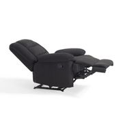 FAUTEUIL  Fauteuil de relaxation Noir en microfibre
