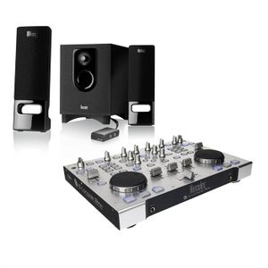 PLATINE VINYLE HERCULES Pack Console DJ RMX + Enceintes XPS 2.1 4
