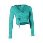 T-SHIRT NOPPIES Maternité Cache-cœur Dabi Vert