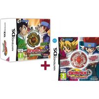 JEUX VIDEO BEYBLADE + BEYBLADE METAL + 2 TOUPIES / DS