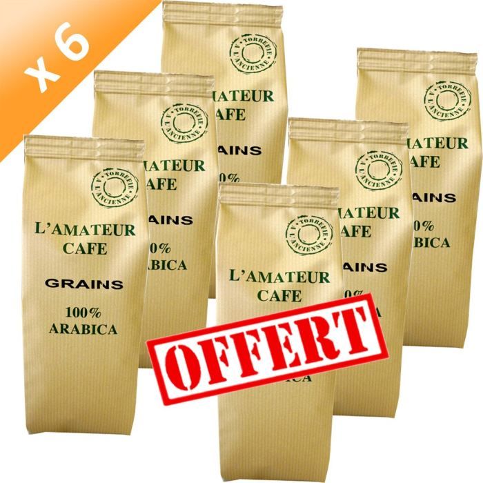 LE TEMPS DES CERISES l'Amateur Grains 250g (x6) - Achat / Vente café