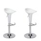  Lot de 2 tabourets de bar POP blancs
