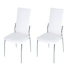  Lot de 2 chaises blanches BIANCA