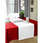 CHEMIN DE TABLE - SET DE TABLE CHEMIN TABLE SAMOURAI BLANC