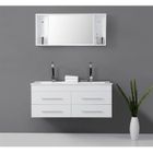 ENSEMBLE MEUBLES DE SALLE DE BAIN  LEA Salle de bain complète Blanc