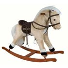 JOUET À BASCULE Cheval à Bascule 78 cm Blanc + son