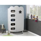 ARMOIRE-BIBLIOTHEQUE-COMMODE K.ROUMANOFF Armoire Linea Blanc