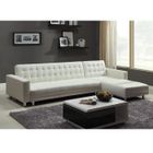  COCOON Canapé d'angle droit convertible blanc