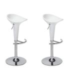 TABOURET Lot de 2 tabourets de bar POP blancs