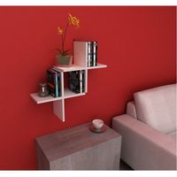 ETAGERE MURALE - ECHELLE ETAGERE ETAGERE CROISILLON BLANC