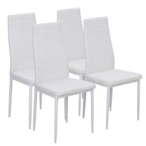 lot de 4 chaises de salle a manger blanche - achat / vente lot de ... - Chaise De Salle A Manger Blanche lot de 4 chaises de salle a manger blanche - achat / vente lot de ... - Chaise De Salle A Manger Blanche