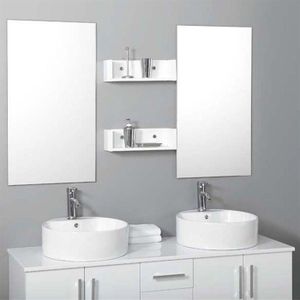 ENSEMBLE MEUBLE SDB  CLEA Kit salle de bain 150cm Blanc