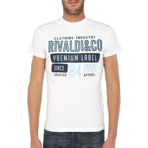 T-SHIRT RIVALDI T-Shirt Ross Homme Blanc